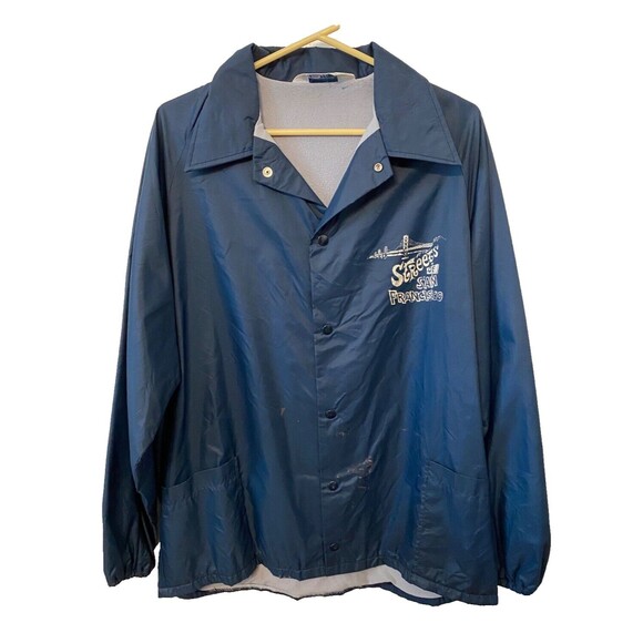 Vintage Windjammer Jacket Men's XL Blue STREETS OF SAN FRANCISCO Union USA Made - Picture 1 of 9
